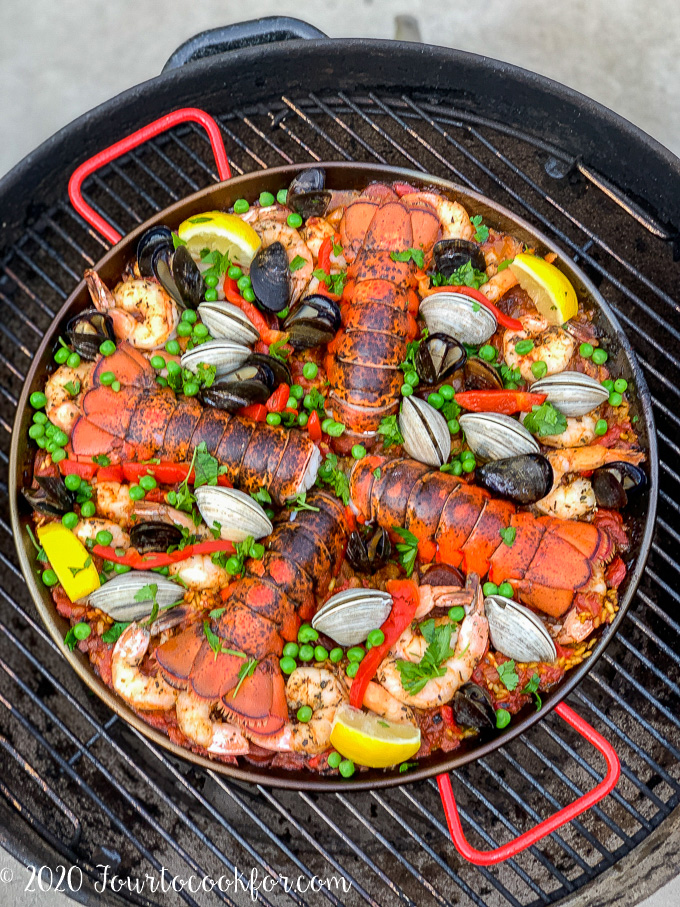 teksten kloof Bloemlezing Grilled Seafood Paella - Four to Cook For