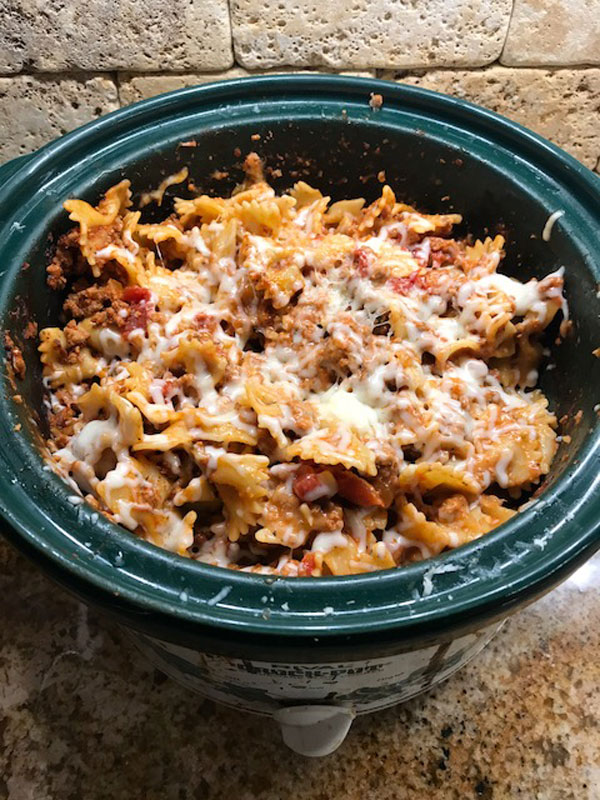 CrockPot Bow Tie Ravioli Four to Cook For